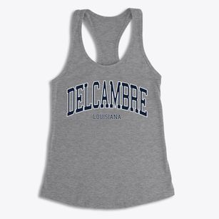 Delcambre Louisiana Traditional Women's Racerback Tank