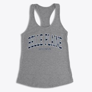 Belle Plaine Wisconsin Traditional Women's Racerback Tank