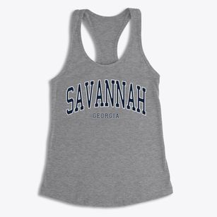 Savannah Georgia Traditional Women's Racerback Tank
