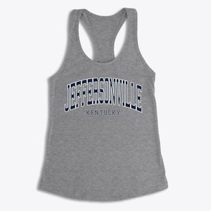 Jeffersonville Kentucky Traditional Women's Racerback Tank