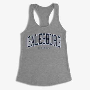 Galesburg Illinois Traditional Women's Racerback Tank