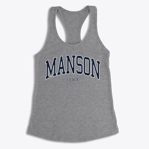 Manson Iowa Traditional Women's Racerback Tank