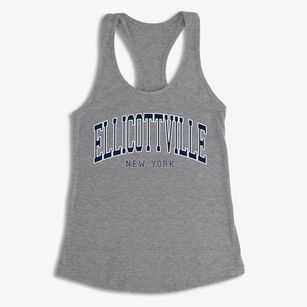 Ellicottville New York Traditional Women's Racerback Tank