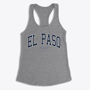El Paso Texas Traditional Women's Racerback Tank