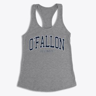 O'fallon Illinois Traditional Women's Racerback Tank