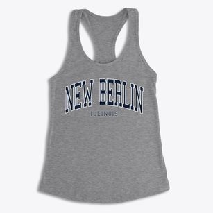 New Berlin Illinois Traditional Women's Racerback Tank