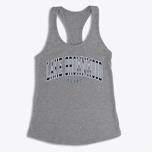 Lake Brownwood Texas Traditional Women's Racerback Tank