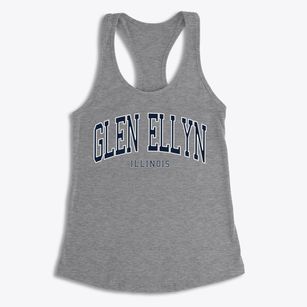 Glen Ellyn Illinois Traditional Women's Racerback Tank