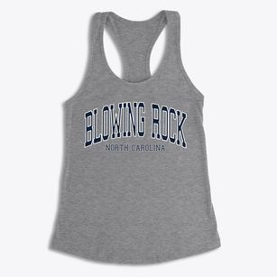 Blowing Rock North Carolina Traditional Women's Racerback Tank