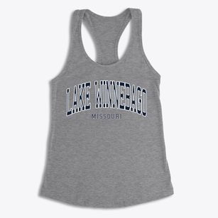 Lake Winnebago Missouri Traditional Women's Racerback Tank