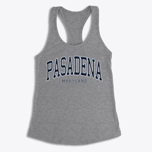 Pasadena Maryland Traditional Women's Racerback Tank