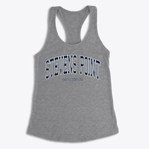 Stevens Point Wisconsin Traditional Women's Racerback Tank