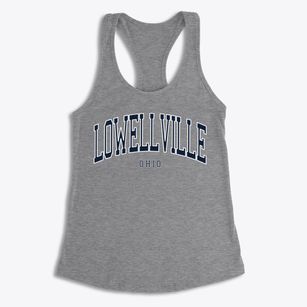 Lowellville Ohio Traditional Women's Racerback Tank