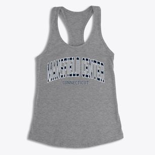 Mansfield Center Connecticut Traditional Women's Racerback Tank