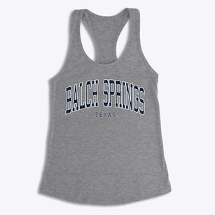 Balch Springs Texas Traditional Women's Racerback Tank