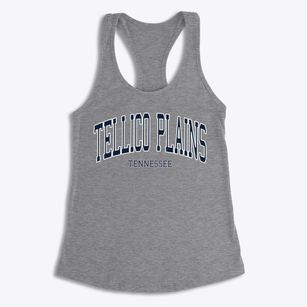 Tellico Plains Tennessee Traditional Women's Racerback Tank