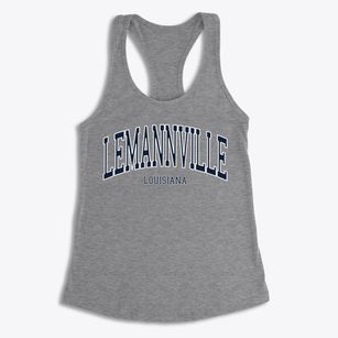 Lemannville Louisiana Traditional Women's Racerback Tank