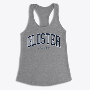 Gloster Mississippi Traditional Women's Racerback Tank