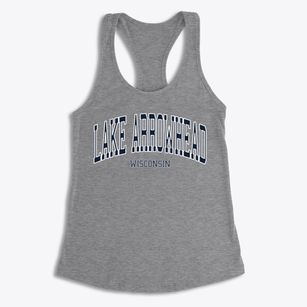 Lake Arrowhead Wisconsin Traditional Women's Racerback Tank