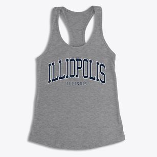 Illiopolis Illinois Traditional Women's Racerback Tank