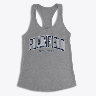 Plainfield New York Traditional Women's Racerback Tank