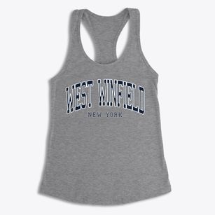 West Winfield New York Traditional Women's Racerback Tank