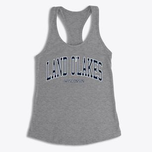Land O'lakes Wisconsin Traditional Women's Racerback Tank
