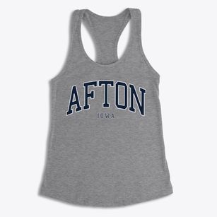 Afton Iowa Traditional Women's Racerback Tank