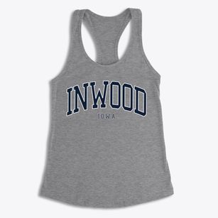 Inwood Iowa Traditional Women's Racerback Tank