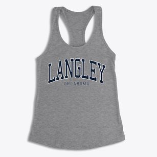 Langley Oklahoma Traditional Women's Racerback Tank