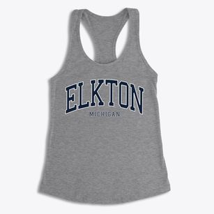 Elkton Michigan Traditional Women's Racerback Tank