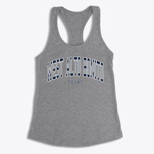 West Alto Bonito Texas Traditional Women's Racerback Tank