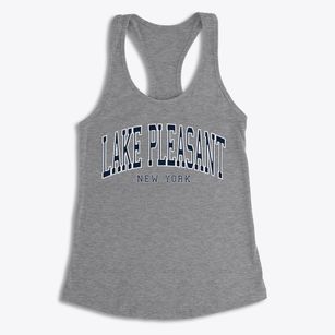 Lake Pleasant New York Traditional Women's Racerback Tank