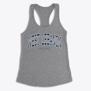 West Lebanon Indiana Traditional Women's Racerback Tank