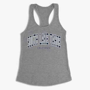 South Lake Tahoe California Traditional Women's Racerback Tank