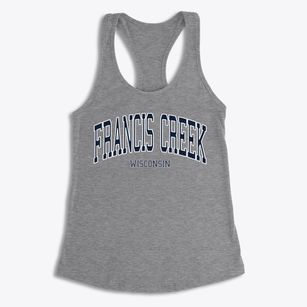 Francis Creek Wisconsin Traditional Women's Racerback Tank
