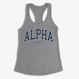 Alpha Illinois Traditional Women's Racerback Tank