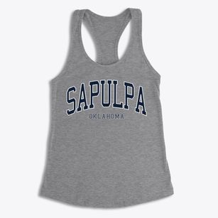 Sapulpa Oklahoma Traditional Women's Racerback Tank