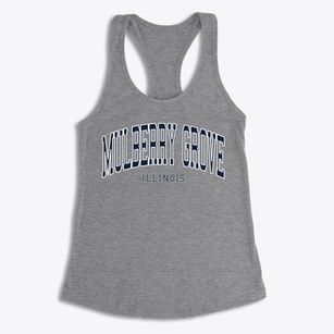 Mulberry Grove Illinois Traditional Women's Racerback Tank