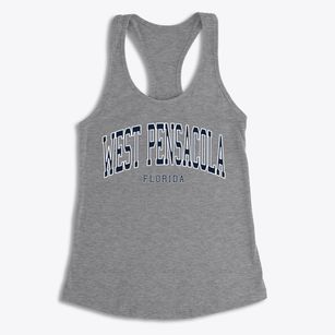 West Pensacola Florida Traditional Women's Racerback Tank
