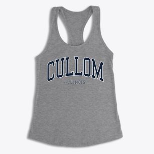 Cullom Illinois Traditional Women's Racerback Tank
