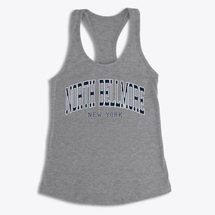 North Bellmore New York Traditional Women's Racerback Tank