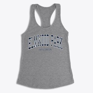 Elmwood Park Wisconsin Traditional Women's Racerback Tank