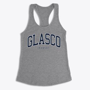 Glasco Kansas Traditional Women's Racerback Tank