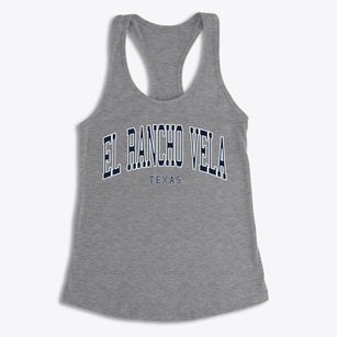 El Rancho Vela Texas Traditional Women's Racerback Tank