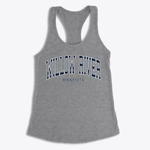 Willow River Minnesota Traditional Women's Racerback Tank