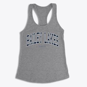 Bailey Lakes Ohio Traditional Women's Racerback Tank