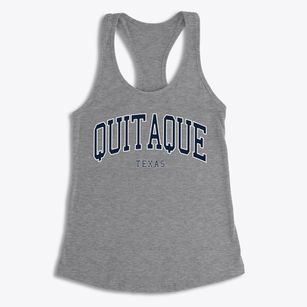 Quitaque Texas Traditional Women's Racerback Tank
