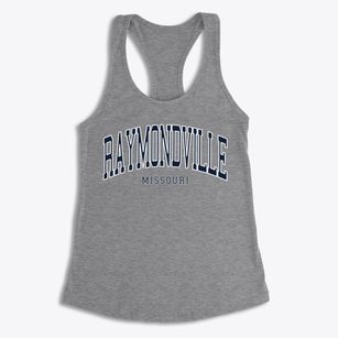 Raymondville Missouri Traditional Women's Racerback Tank
