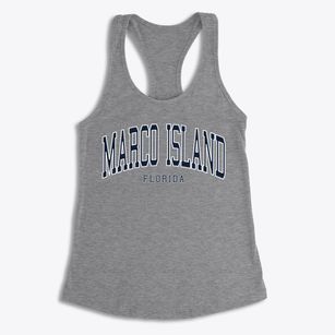 Marco Island Florida Traditional Women's Racerback Tank